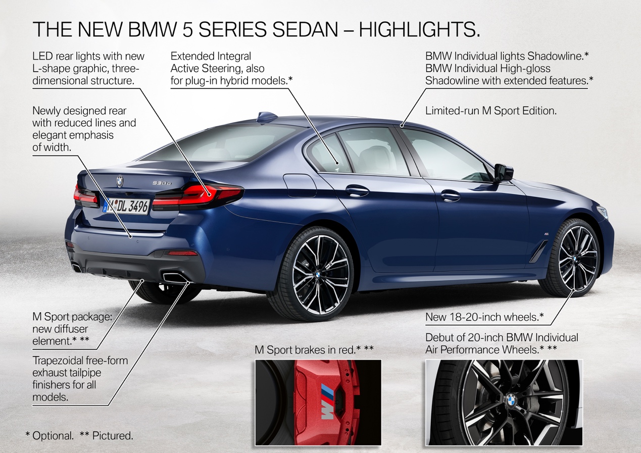 中期改款BMW 5系发布，有轻混还带插电混合动力-擎动 - 玩转“汽车+”！