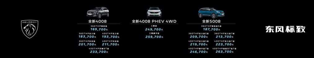 售价169,700元起，东风标致全新4008/全新5008上市-擎动 - 玩转“汽车+”！